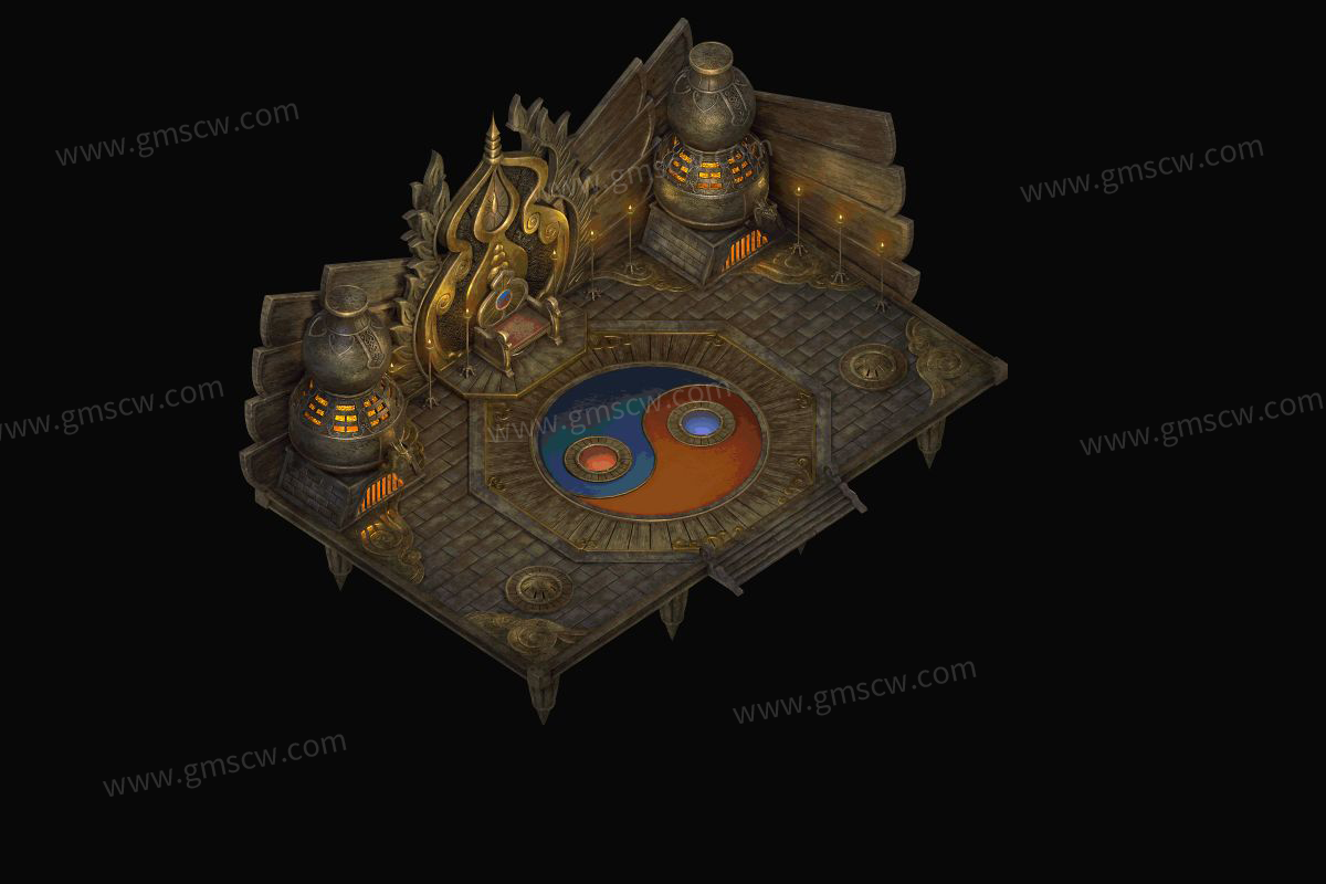 太极殿传奇地图素材