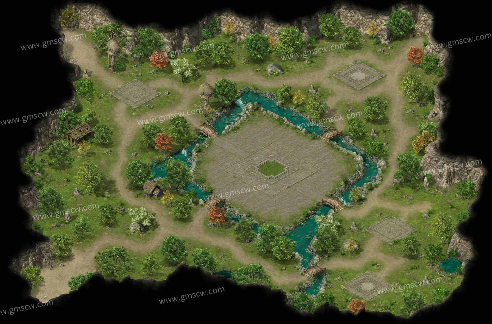 星河流域传奇地图素材