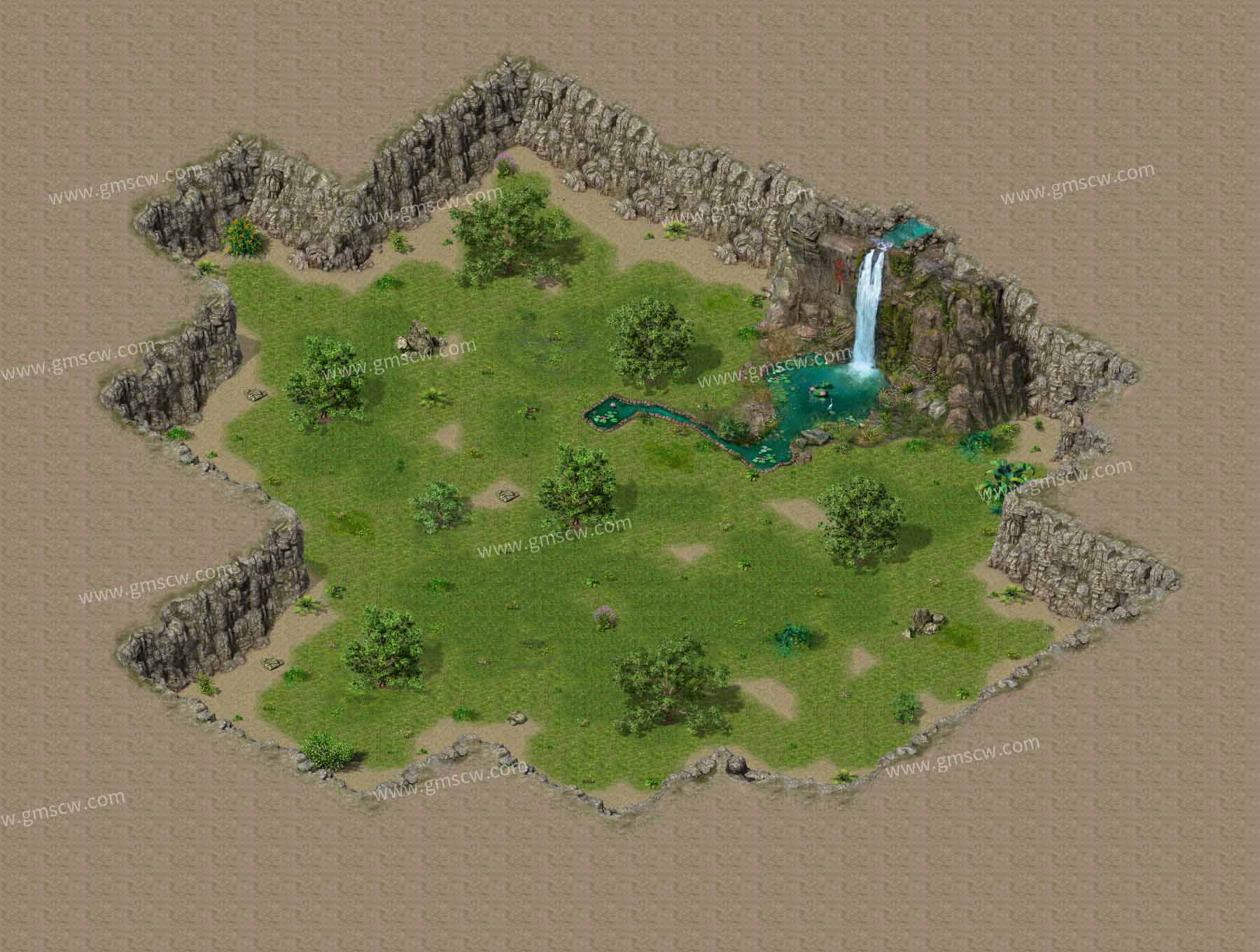 雅雨吾园新手村地图素材