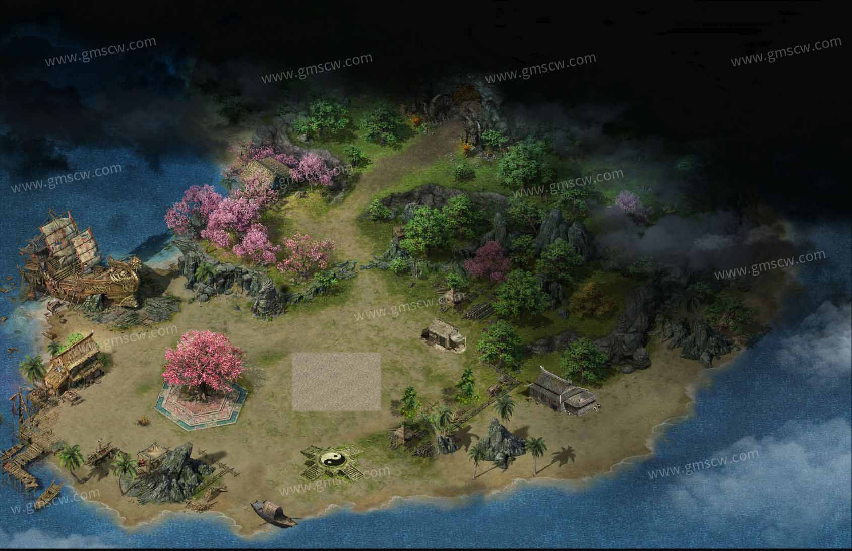 桃花小村新手地图素材