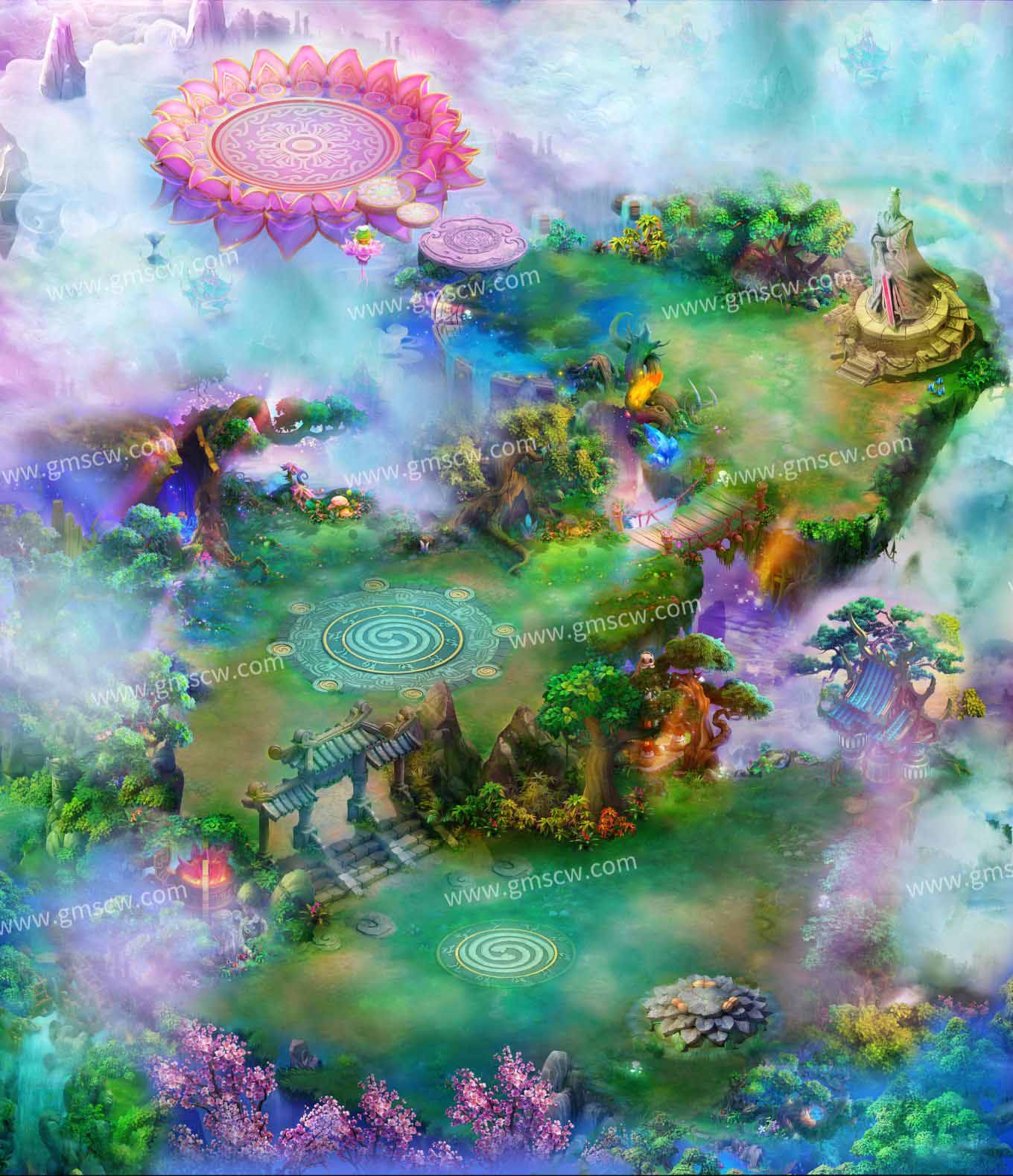 蝶恋造化门地图素材