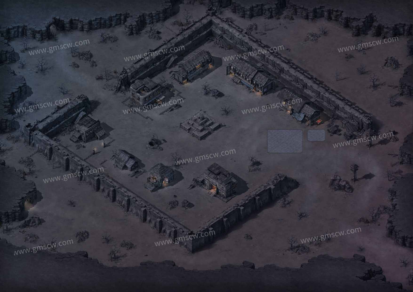 暗夜盟重土城传奇地图素材