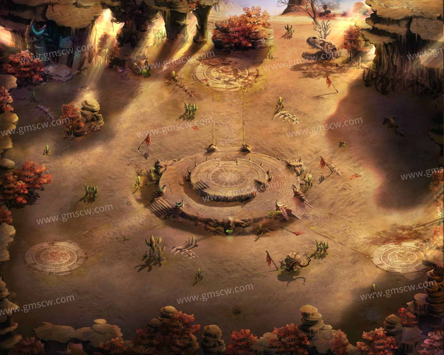 荒漠神坛真彩地图素材