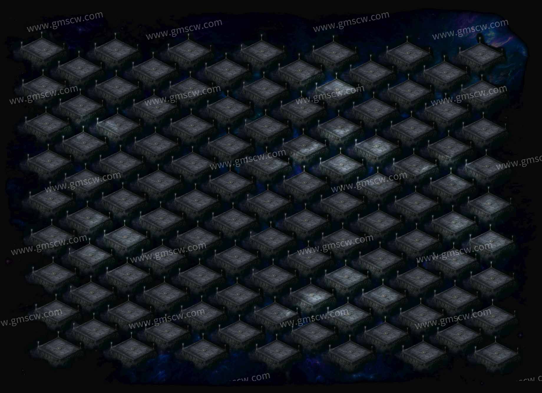 星空棋盘传奇地图素材