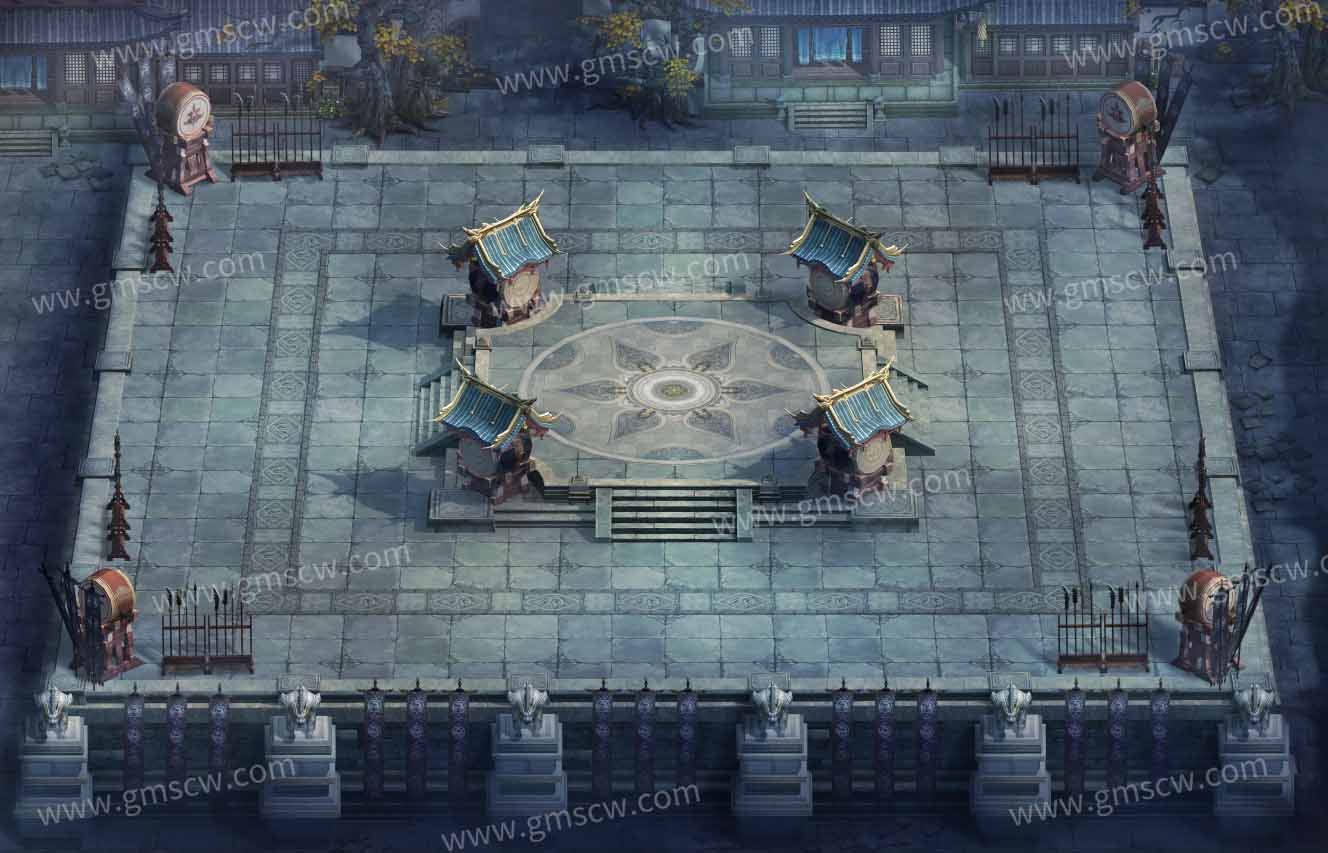 邺城竞技场传奇地图素材
