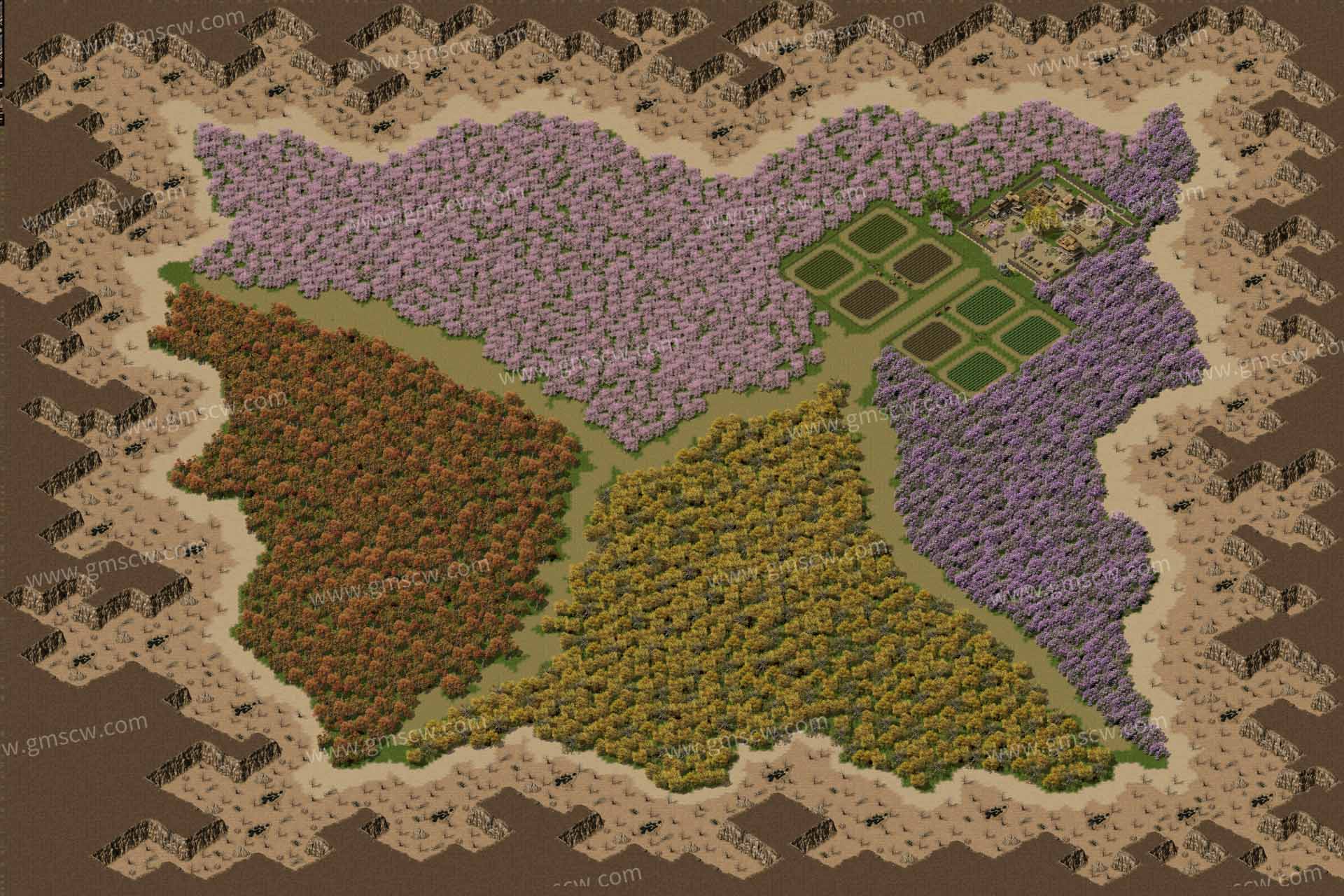 隐秘山谷传奇地图素材