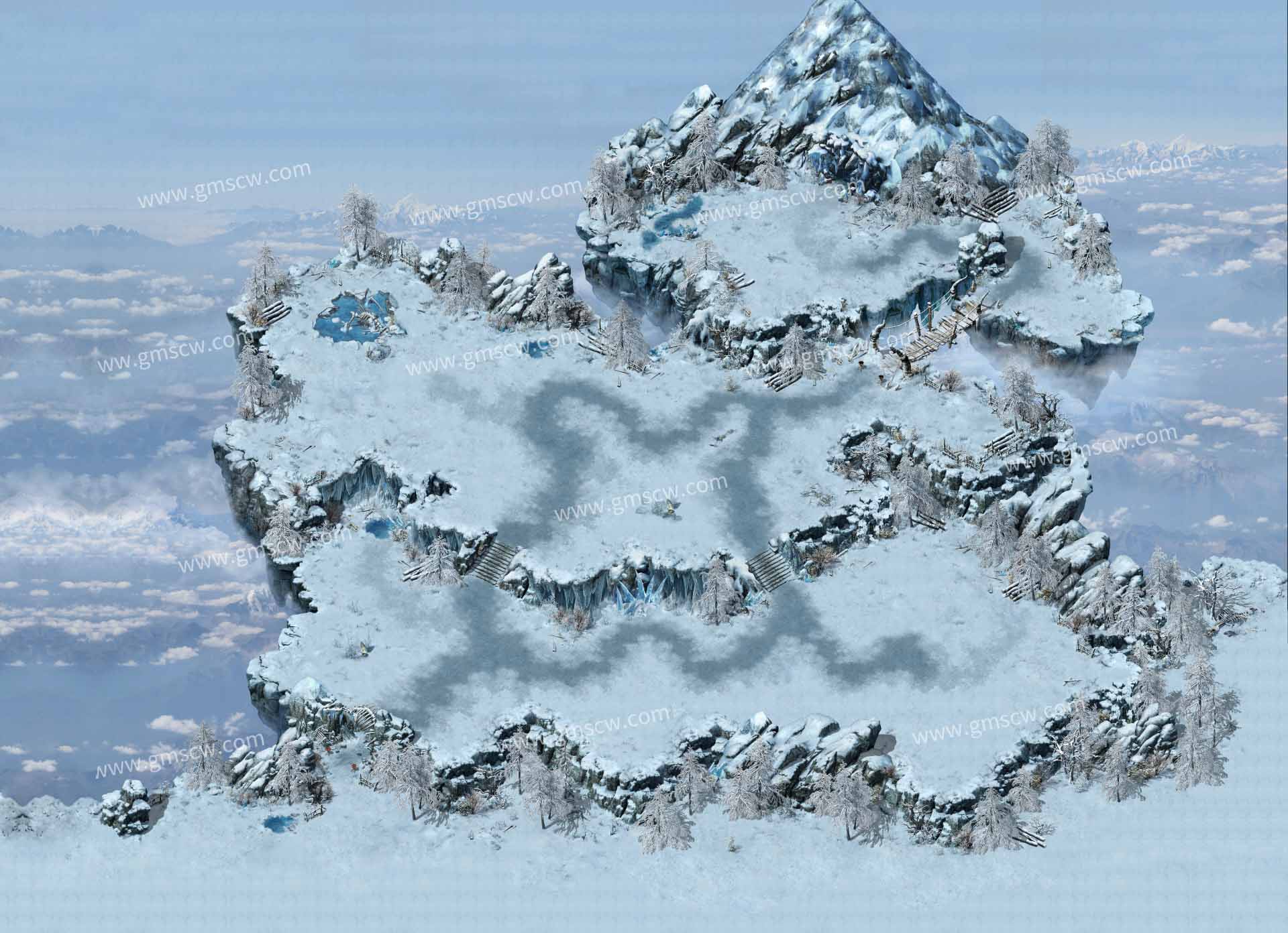 雪域之巅传奇地图素材