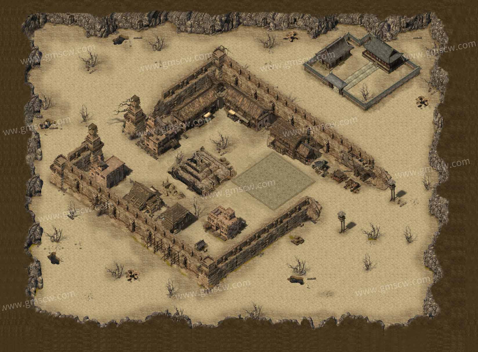 落日神谷盟重土城地图
