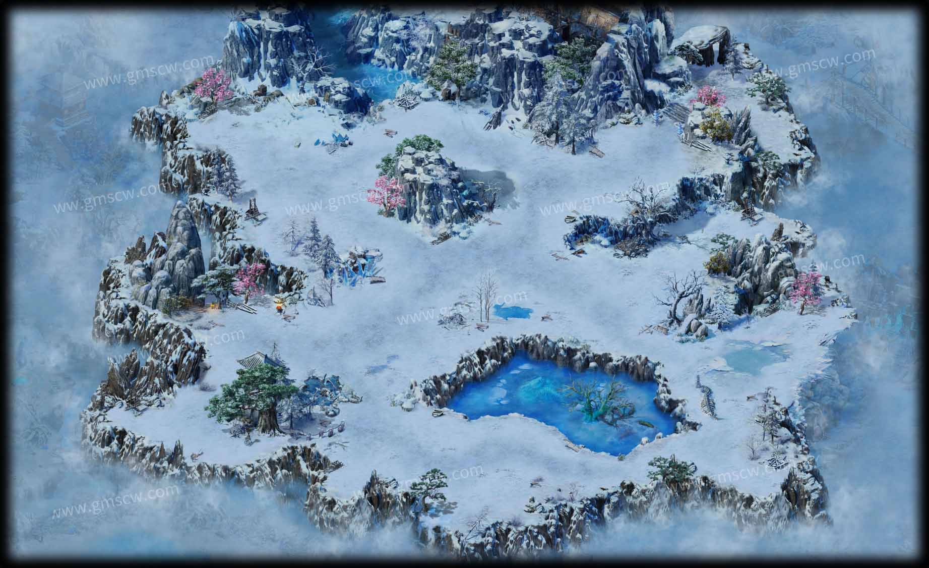 寒冬领域地图素材