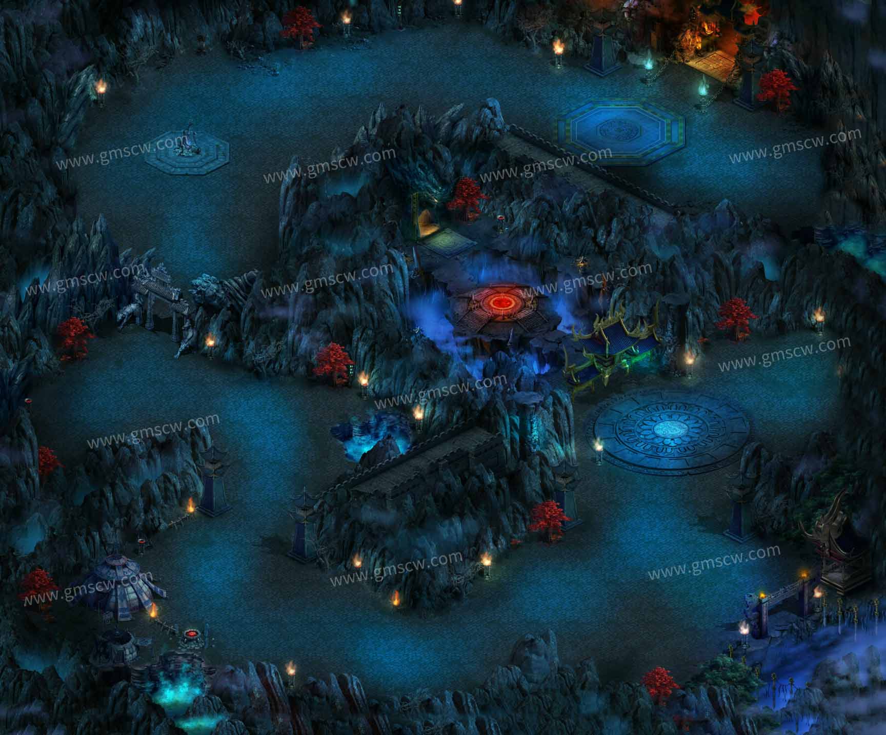蓝焰龙魔窟地图素材