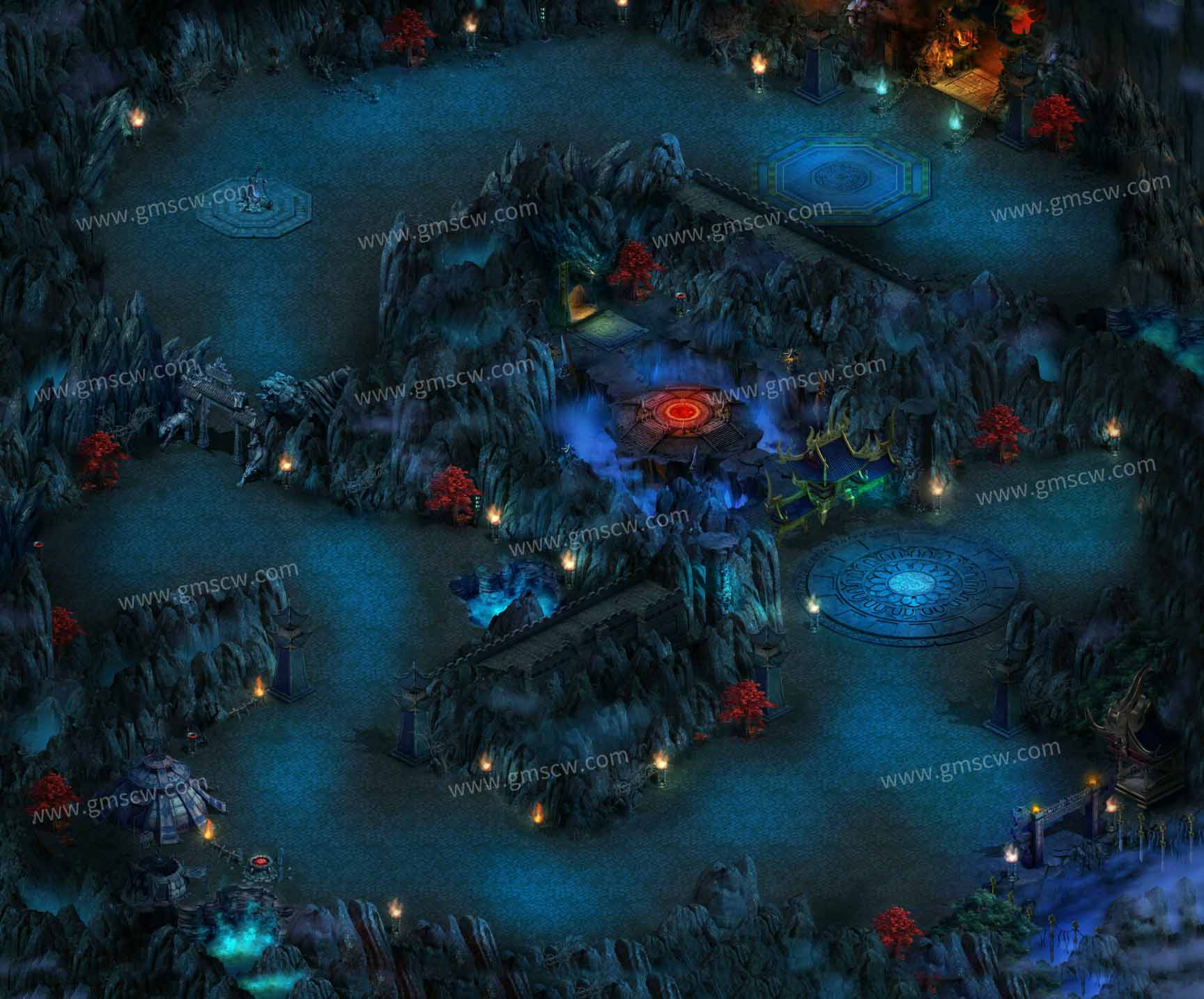 蓝焰龙魔窟地图素材