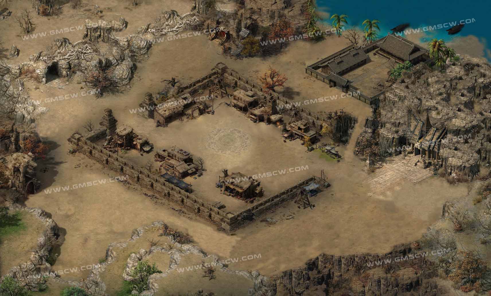 轩辕古迹盟重土城地图素材