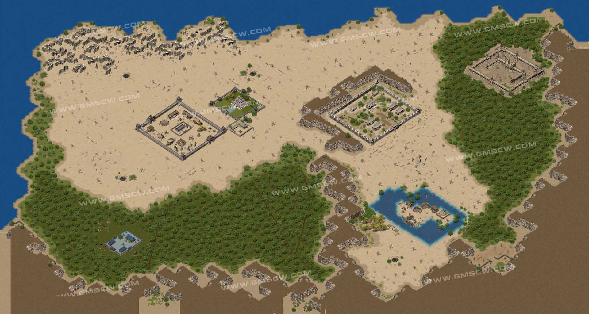 云隐古域盟重土城地图素材