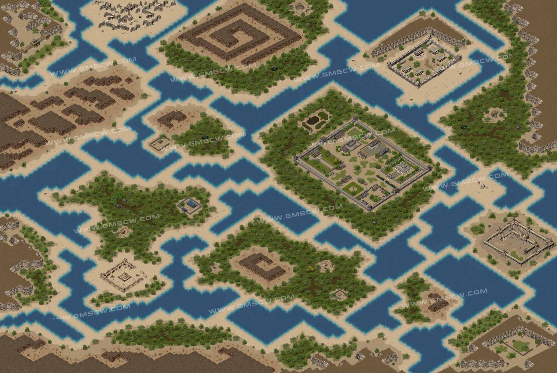 传奇10周年复古地图素材