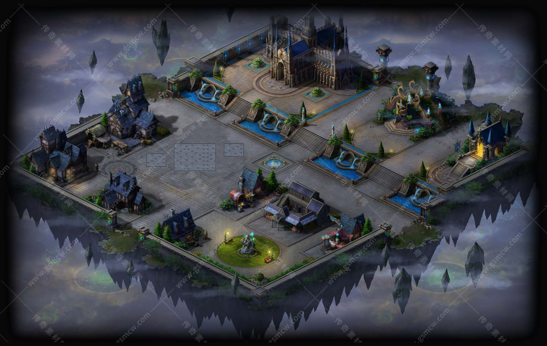 鬼谷星城传奇图素材